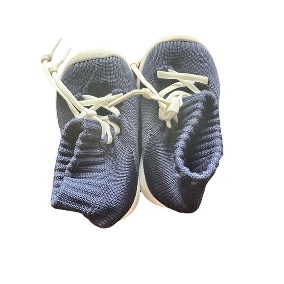 Baby Soft Breathable Sole Socks First Walking Shoes Non-Skid 12-18 Months Navy - Picture 2 of 5